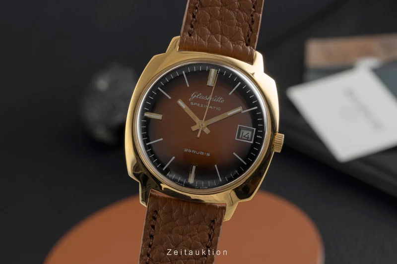 Glashütte Spezimatic gilt-brass automatic men's watch Vintage [2601783]