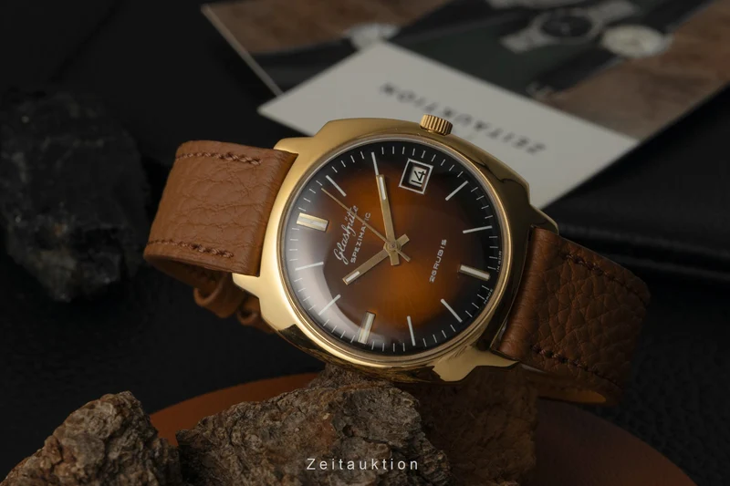 Glashütte Spezimatic gilt-brass automatic men's watch Vintage [2601783]