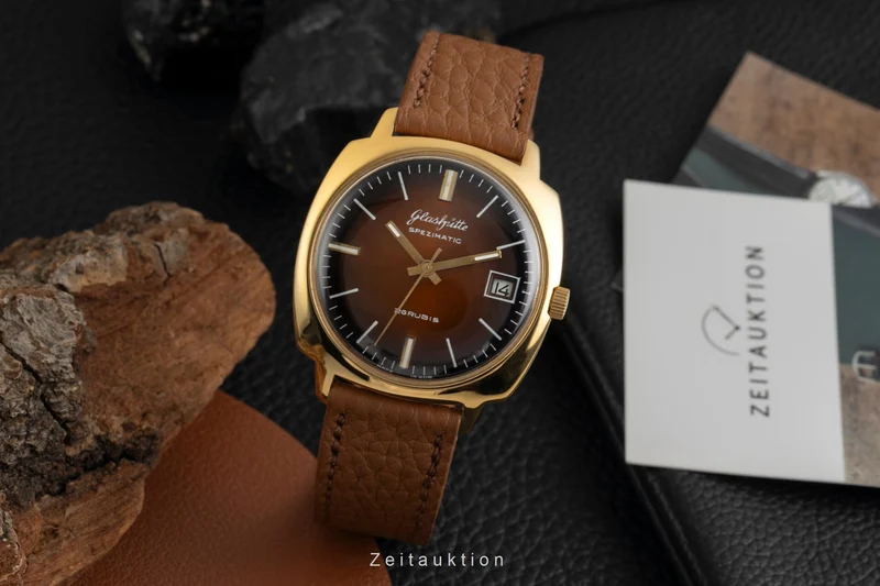 Glashütte Spezimatic gilt-brass automatic men's watch Vintage [2601783]
