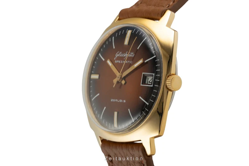 Glashütte Spezimatic gilt-brass automatic men's watch Vintage [2601783]