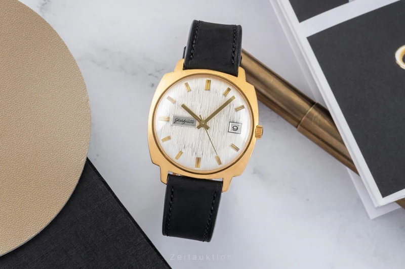 Glashütte Spezimatic gilt-brass automatic men's watch Vintage [2601782]