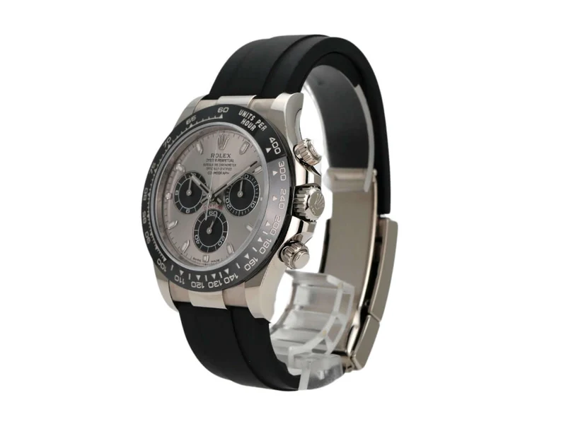 Rolex Daytona 116519LN Weißgold Oysterflex Grau