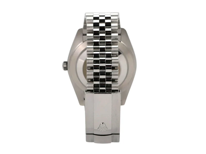 Rolex Datejust 41 Edelstahl Weißgold 126334 Schwarz Dia Jubile-Band