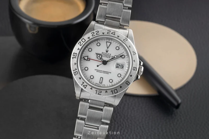 Rolex Explorer II steel automatic men's watch 16570 [2604430]