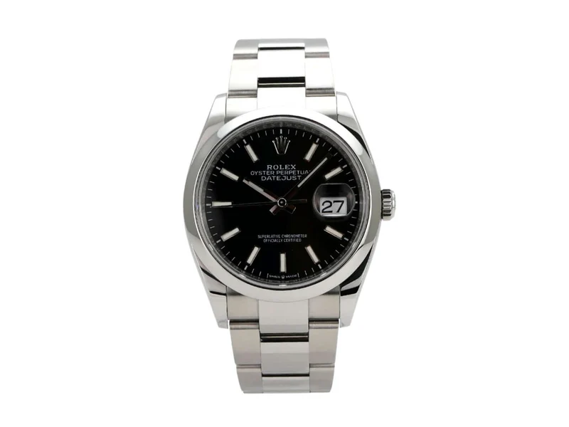 Rolex Datejust 36 Oystersteel 126200 Schwarz