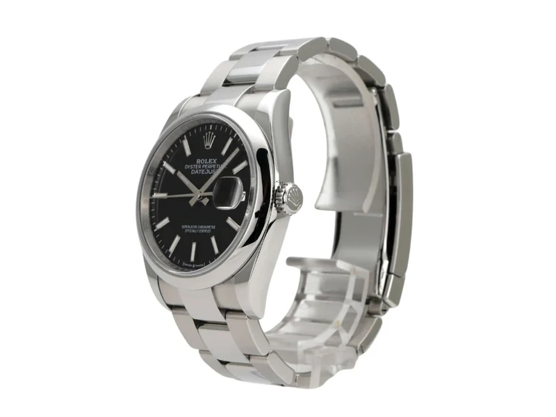 Rolex Datejust 36 Oystersteel 126200 Schwarz