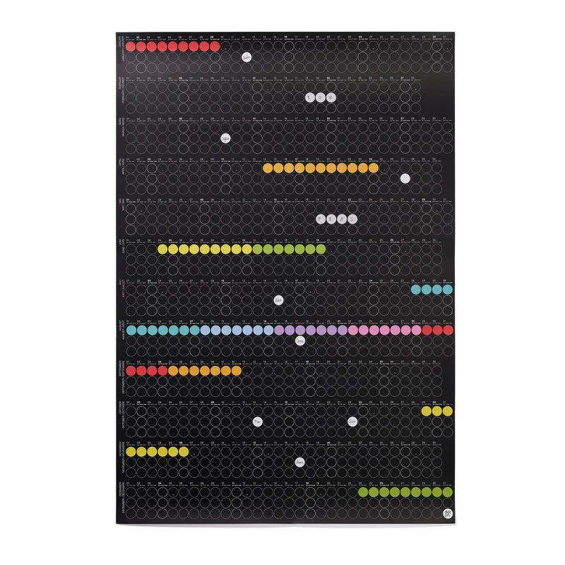 HIGH RAINBOW - Jahresplaner - Hochformat | dot on