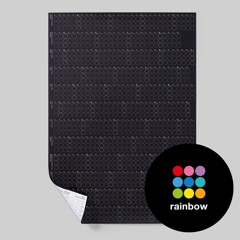 HIGH RAINBOW - Jahresplaner - Hochformat | dot on