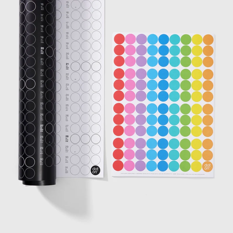 HIGH RAINBOW - Jahresplaner - Hochformat | dot on