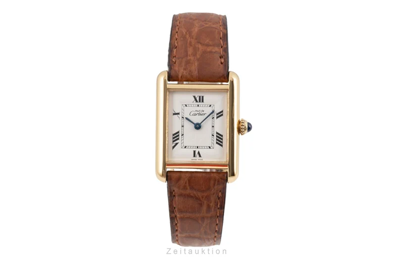 Cartier Tank silver-gilt quartz women's watch W1013654 [2604158]