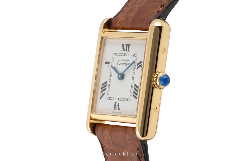 Cartier Tank silver-gilt quartz women's watch W1013654 [2604158]