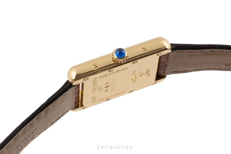 Cartier Tank silver-gilt quartz women's watch W1013654 [2604158]