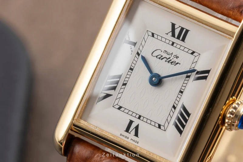 Cartier Tank silver-gilt quartz women's watch W1013654 [2604158]