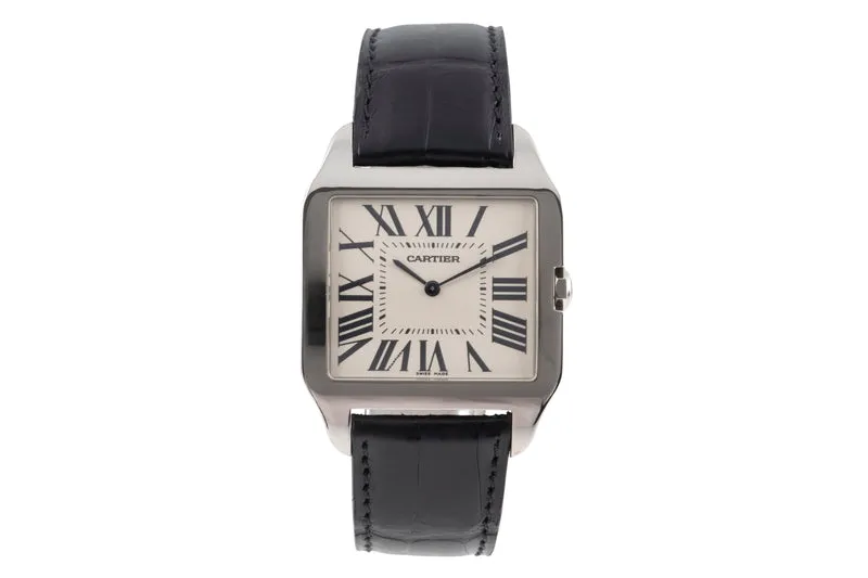 Cartier Santos Dumont 18 ct white gold manual winding men's watch W2007051 [2603385]