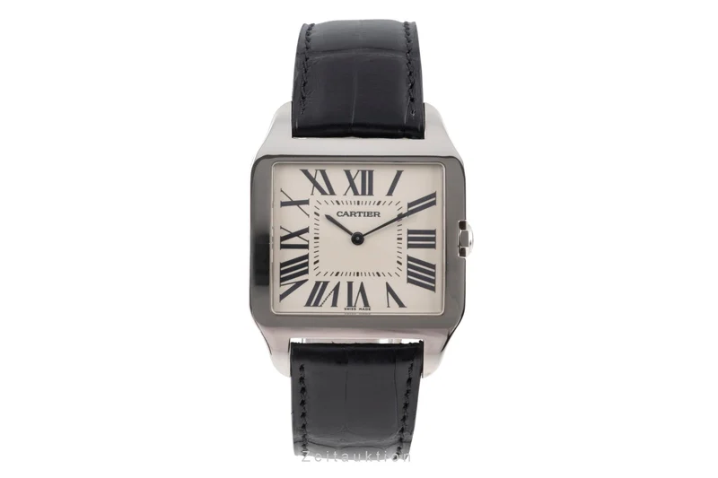 Cartier Santos Dumont 18 ct white gold manual winding men's watch W2007051 [2603385]