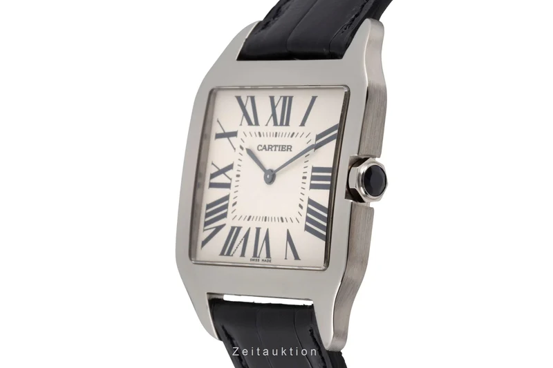 Cartier Santos Dumont 18 ct white gold manual winding men's watch W2007051 [2603385]