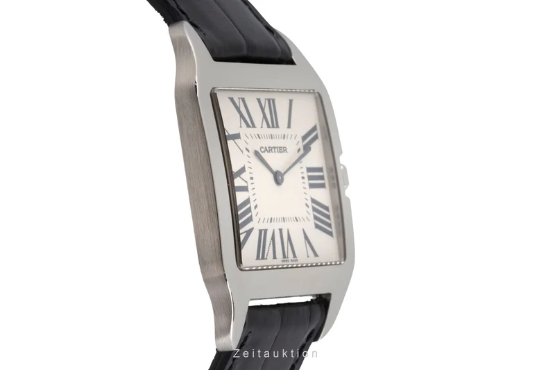 Cartier Santos Dumont 18 ct white gold manual winding men's watch W2007051 [2603385]