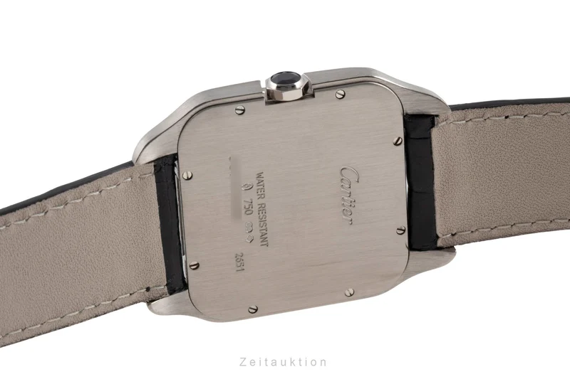 Cartier Santos Dumont 18 ct white gold manual winding men's watch W2007051 [2603385]