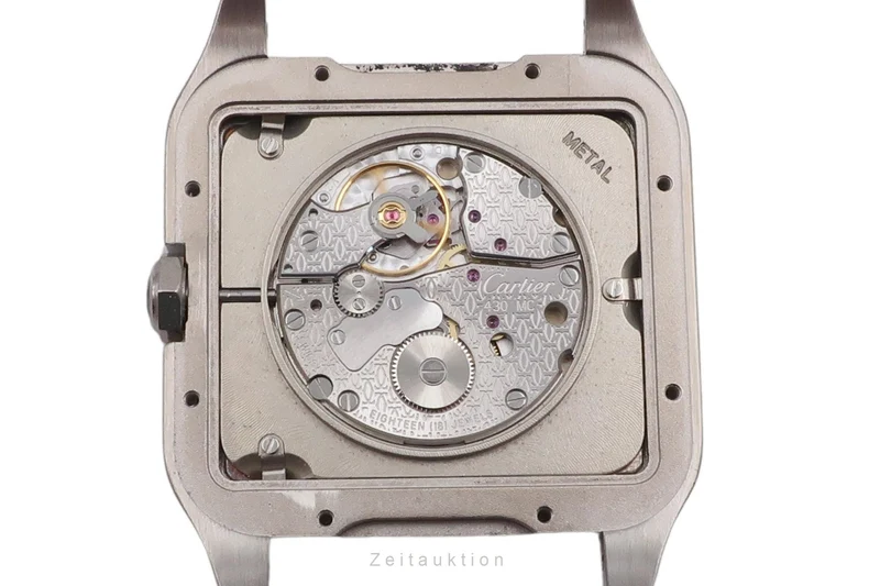 Cartier Santos Dumont 18 ct white gold manual winding men's watch W2007051 [2603385]