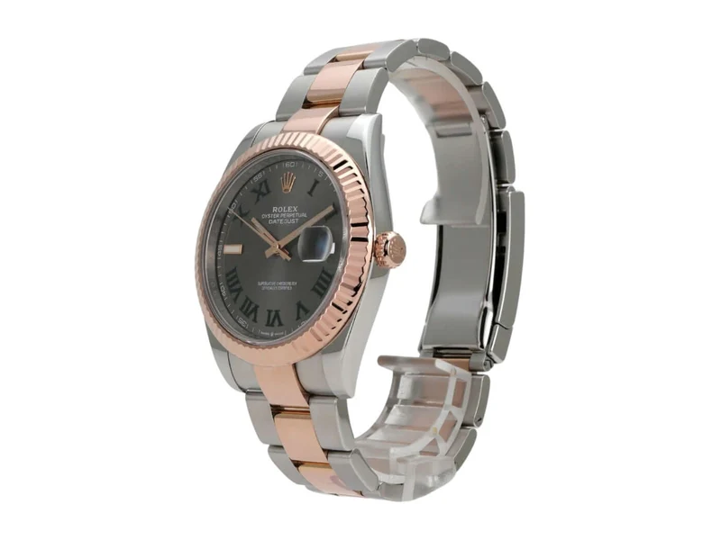 Rolex Datejust 41 Edelstahl Everose-Gold 126331 Slate Römisch