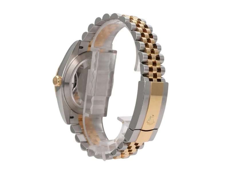 Rolex Datejust 41 Edelstahl Gelbgold 126333 Golden Riffelmuster Jubile-Band