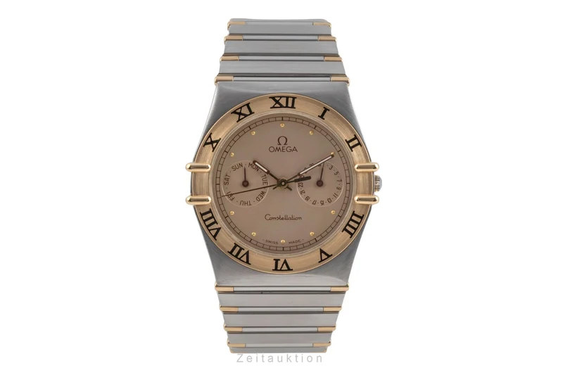 Omega Constellation steel / gold quartz men's watch 396.1070 396.1080 Vintage [2604098]