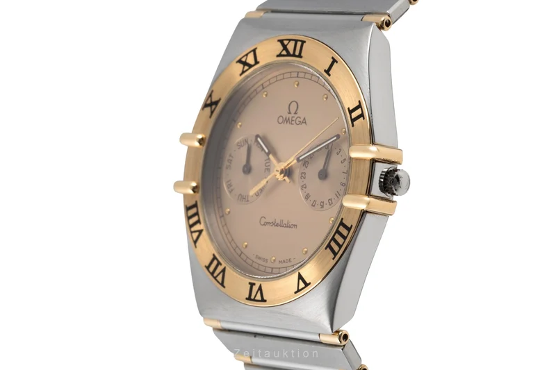 Omega Constellation steel / gold quartz men's watch 396.1070 396.1080 Vintage [2604098]