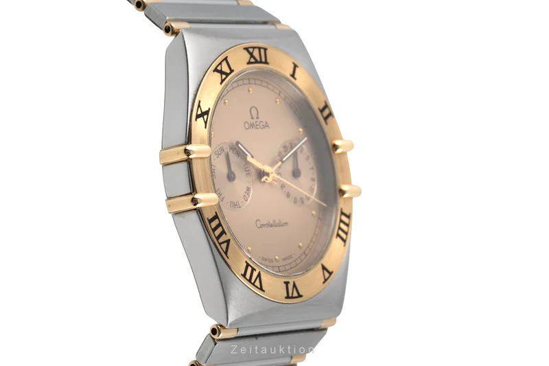 Omega Constellation steel / gold quartz men's watch 396.1070 396.1080 Vintage [2604098]