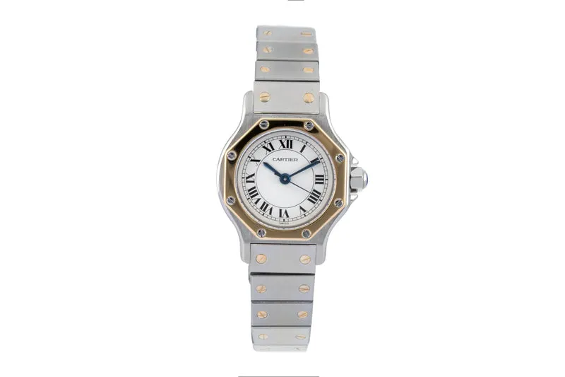 Cartier Santos steel / gold automatic women's watch 0907 [2604062]