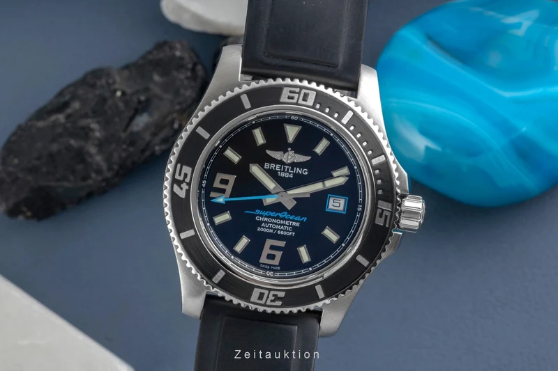 Breitling Superocean steel automatic men's watch A17391 LP: 5550EUR [2604310]