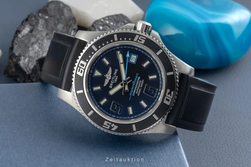 Breitling Superocean steel automatic men's watch A17391 LP: 5550EUR [2604310]