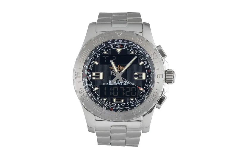 Breitling Airwolf chronograph steel quartz men's watch A78363 VP: 4650EUR [2604103]