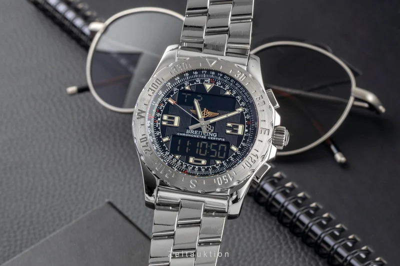 Breitling Airwolf chronograph steel quartz men's watch A78363 VP: 4650EUR [2604103]