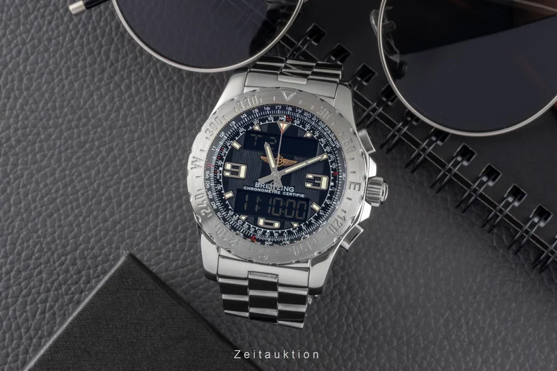 Breitling Airwolf chronograph steel quartz men's watch A78363 VP: 4650EUR [2604103]