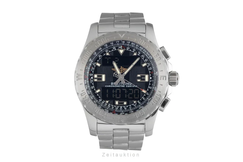 Breitling Airwolf chronograph steel quartz men's watch A78363 VP: 4650EUR [2604103]