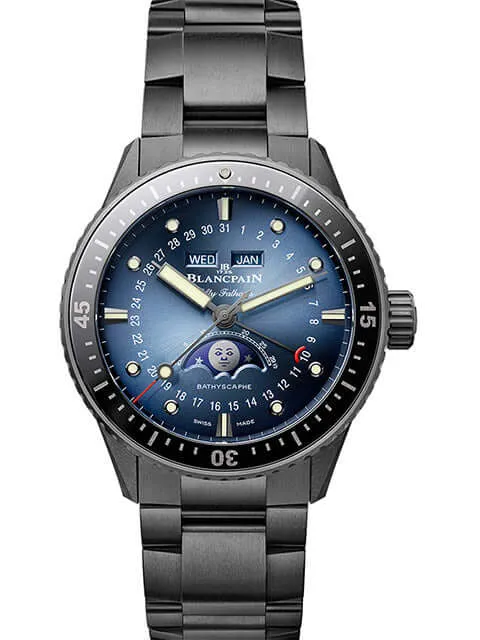 Blancpain Fifty Fathoms Bathyscaphe Quantieme Complet Phase de Lune 5054-0140-01S