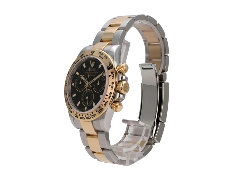 Rolex Daytona Edelstahl Gelbgold 116503 Schwarz