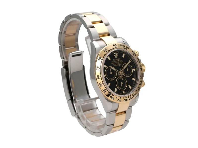 Rolex Daytona Edelstahl Gelbgold 116503 Schwarz