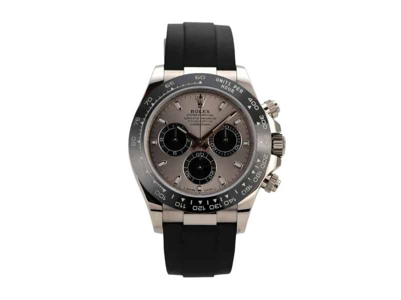 Rolex Daytona 116519LN Weißgold Oysterflex Grau