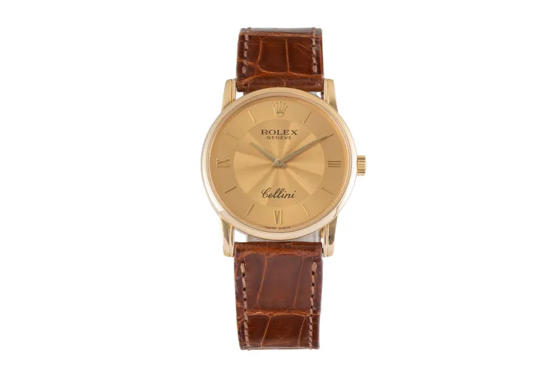 Rolex Cellini 18 ct gold manual winding men's watch 5116/8 [2604326]