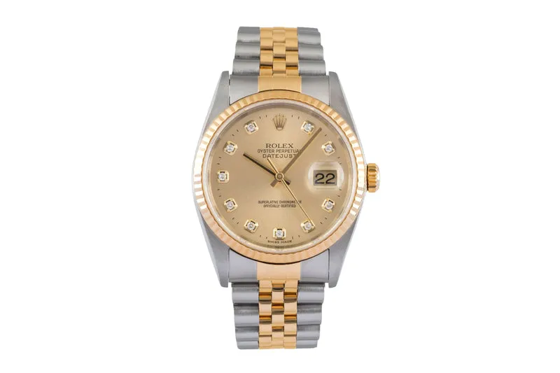 Rolex Datejust steel / gold automatic men's watch 16233 LP: 17350EUR [2604498]