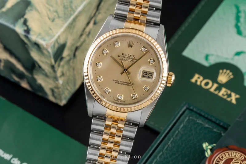 Rolex Datejust steel / gold automatic men's watch 16233 LP: 17350EUR [2604498]
