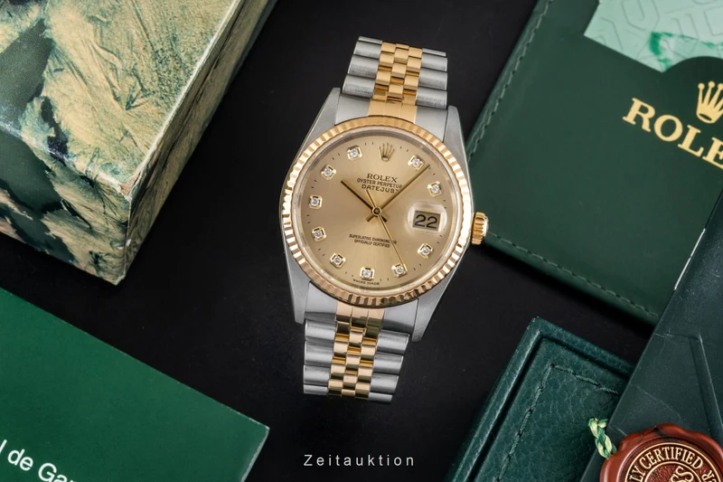 Rolex Datejust steel / gold automatic men's watch 16233 LP: 17350EUR [2604498]