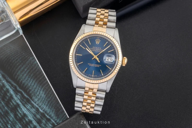 Rolex Datejust steel / gold automatic men's watch 16013 Vintage [2604333]