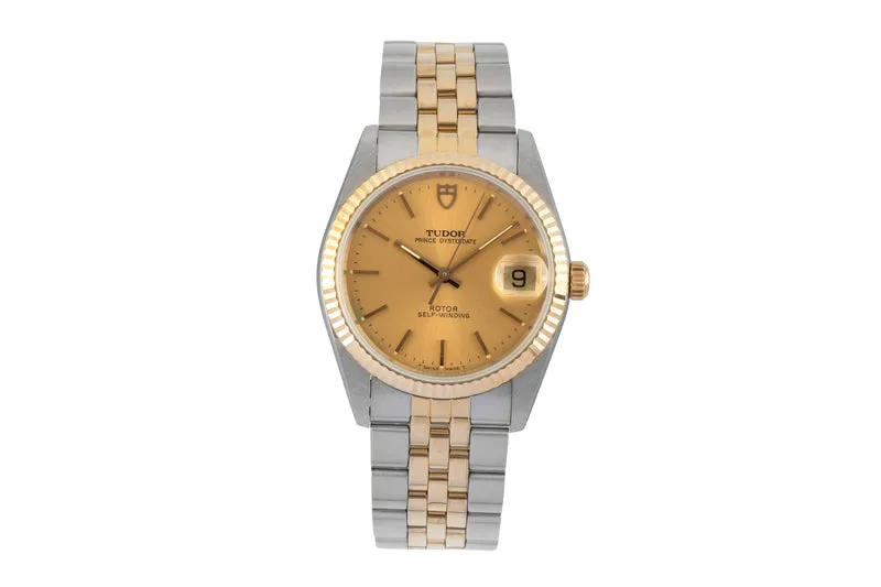 Tudor Prince Oysterdate steel / gold automatic men's watch 74033 [2604335]