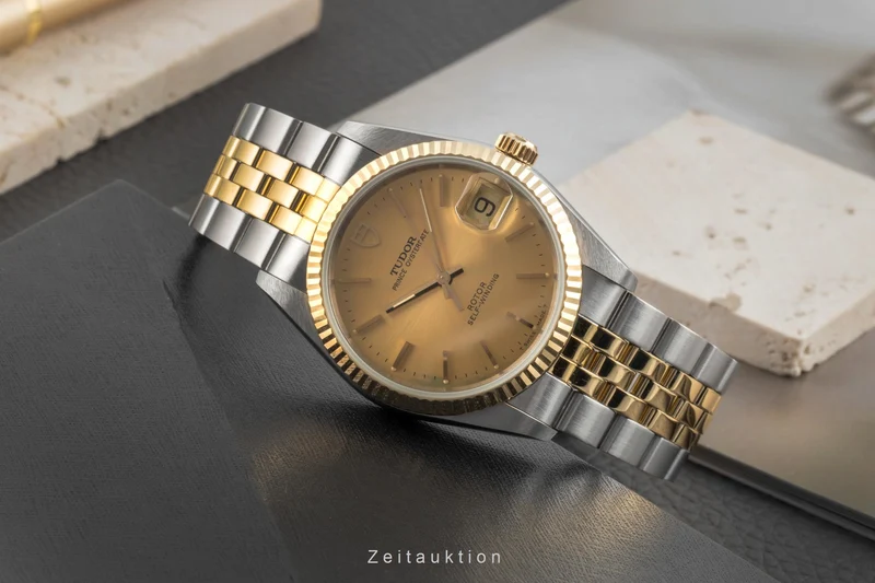 Tudor Prince Oysterdate steel / gold automatic men's watch 74033 [2604335]