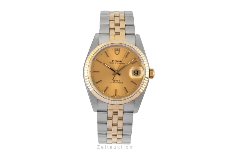 Tudor Prince Oysterdate steel / gold automatic men's watch 74033 [2604335]