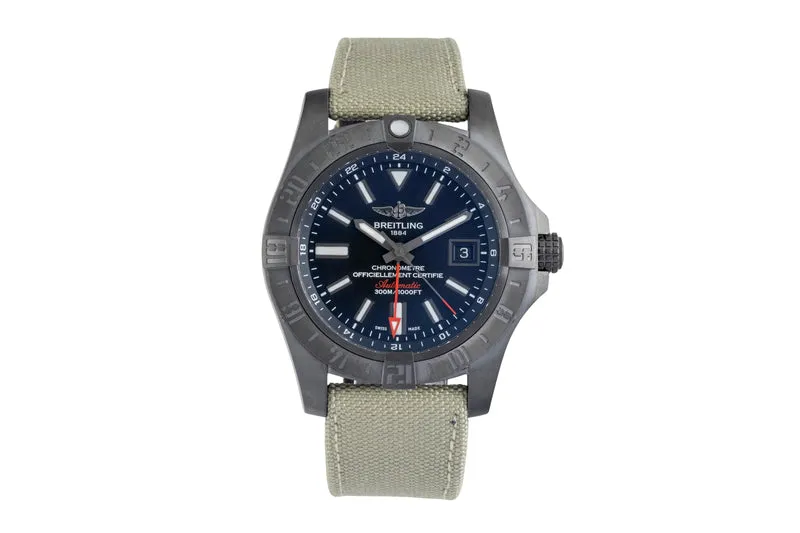 Breitling Avenger II GMT steel automatic men's watch M3239010/BF04 LP: 5650EUR [2604247]