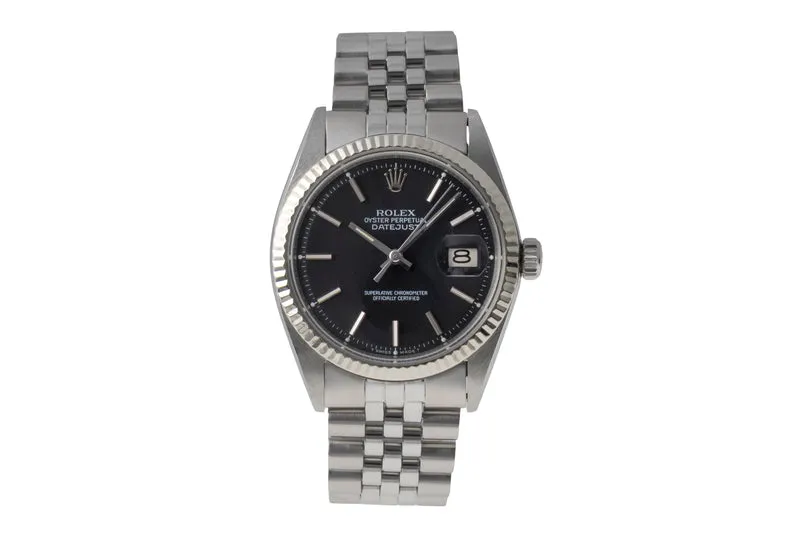 Rolex Datejust steel / white gold automatic men's watch 1601 Vintage [2604040]