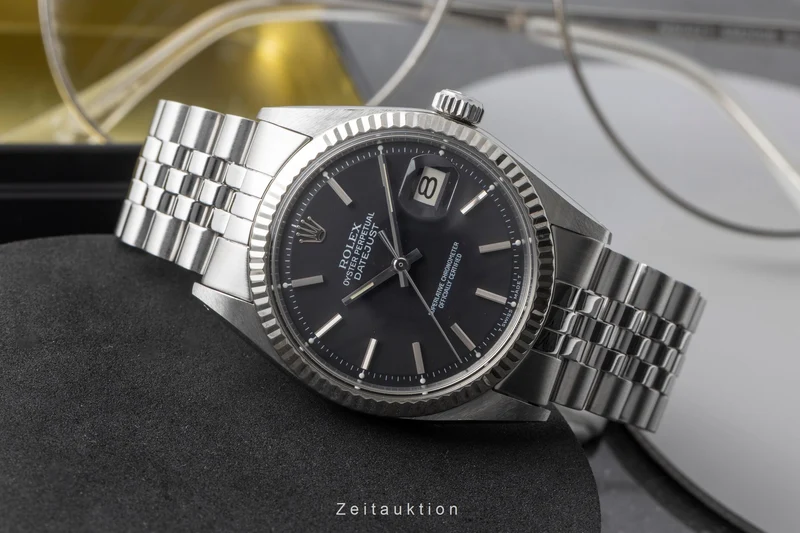 Rolex Datejust steel / white gold automatic men's watch 1601 Vintage [2604040]